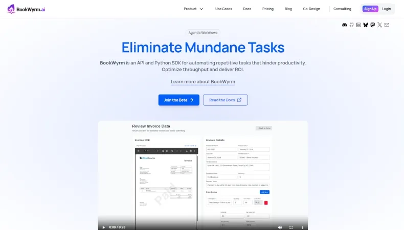 Next.js website for Bookwyrm.ai