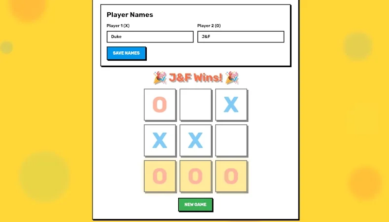 A game of noughts and crosses.