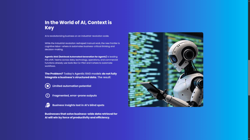 Screenshot of a website I built using Next.js