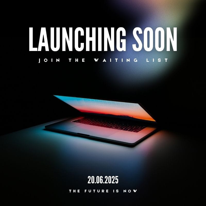 teaser image of a product launch